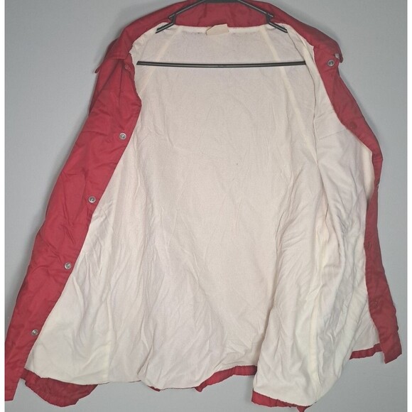 VTG 80s Exxon Mechanic Jacket Red XL Auburn Sportswear Shop Windbreaker USA - Picture 6 of 9